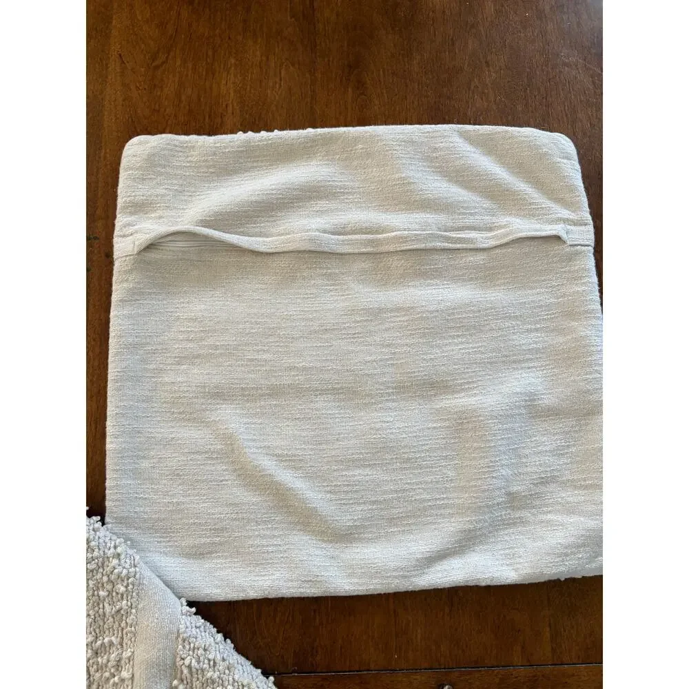 IKEA Golstarr Boho Textured Cushion Pillow Cover Natural Cream Set of 2